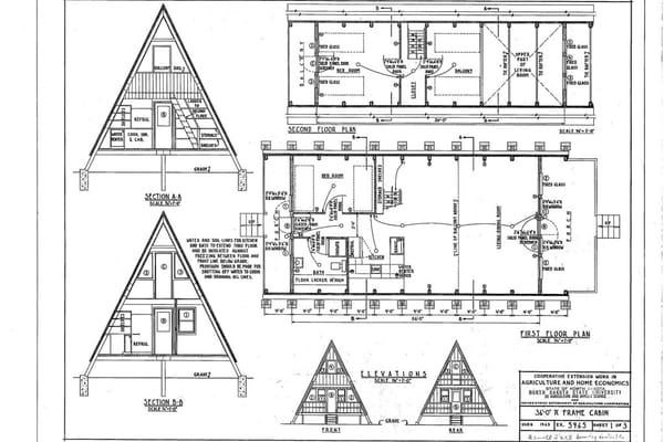 A  Frame House Plans