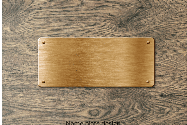 Name plate design